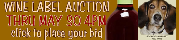 Mid-Atlantic Basset Hound Rescue's Wine Label Auction!